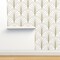 Art Deco Nouveau Floral Minimal Vintage Luxury Geometric Custom Pre-pasted Wallpaper by Spoonflower Pre-Pasted Wallpaper 2FT Wide